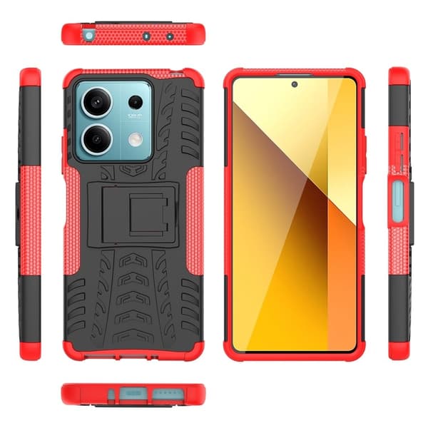 Offroad Xiaomi Redmi Note 13 cover - Rød Red