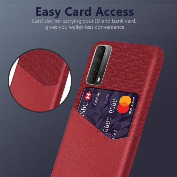 Bofink Huawei Y7a / P Smart 2021 Card cover - rød Red