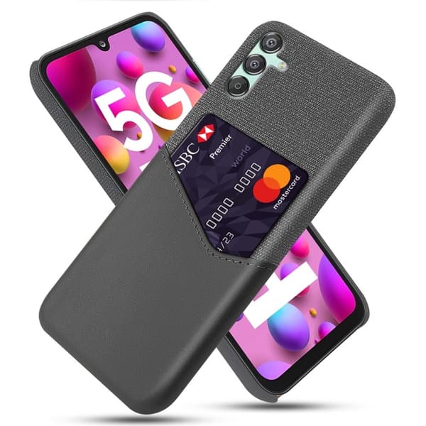 Bofink Samsung Galaxy M15 kortdeksel - Grå Silver grey