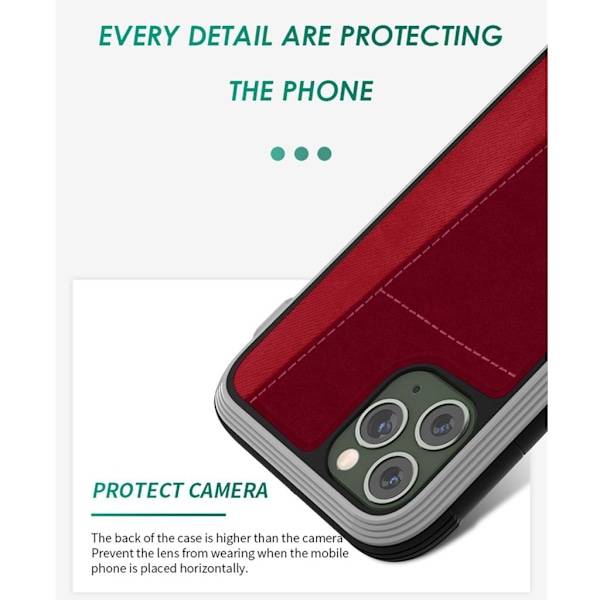 Raigor Inverse JACK -suojus iPhone 11 Pro:lle - Punainen Red