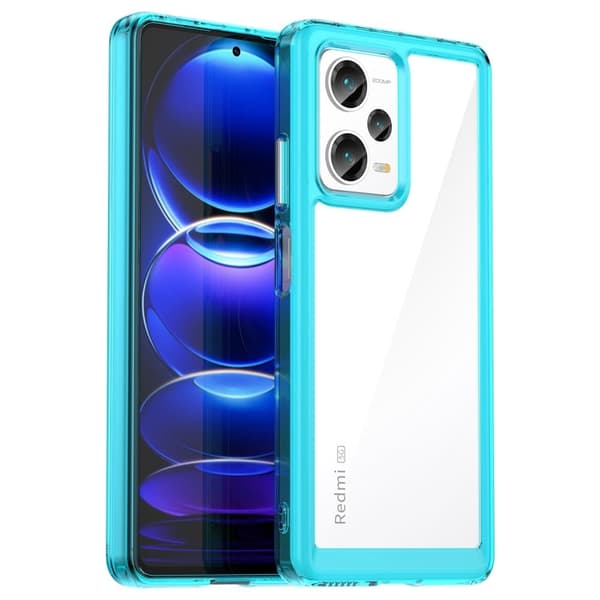 Xiaomi Redmi Note 12 Pro Plus älykäs akryylikansi - Läpinäkyvä Sininen Blue