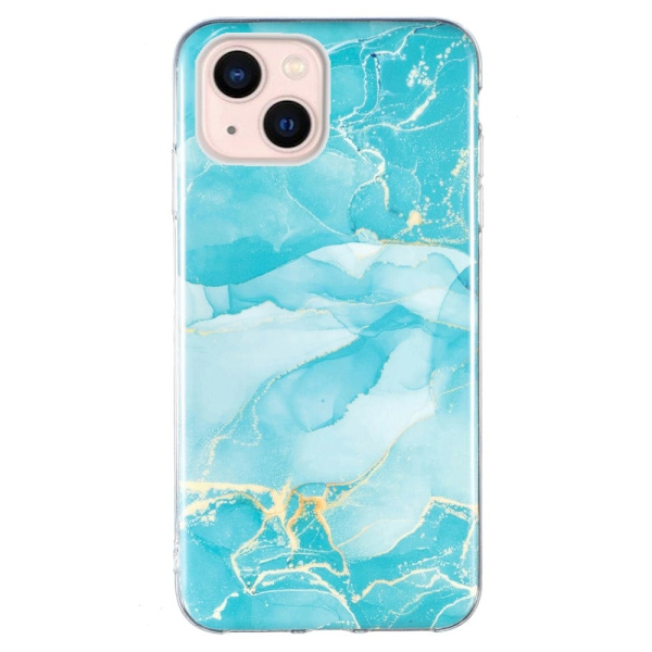 Marble iPhone 15 Etui - Grøn Green