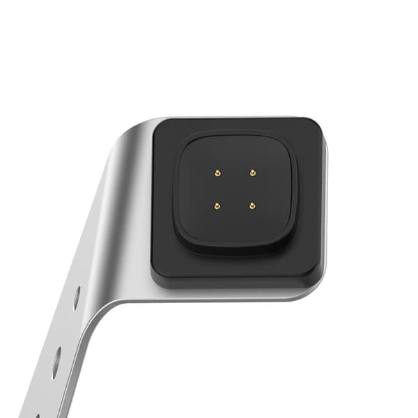 Fitbit Sense / Versa 3 latauskaapeli telakka USB-kaapelilla - Hopea Silver grey