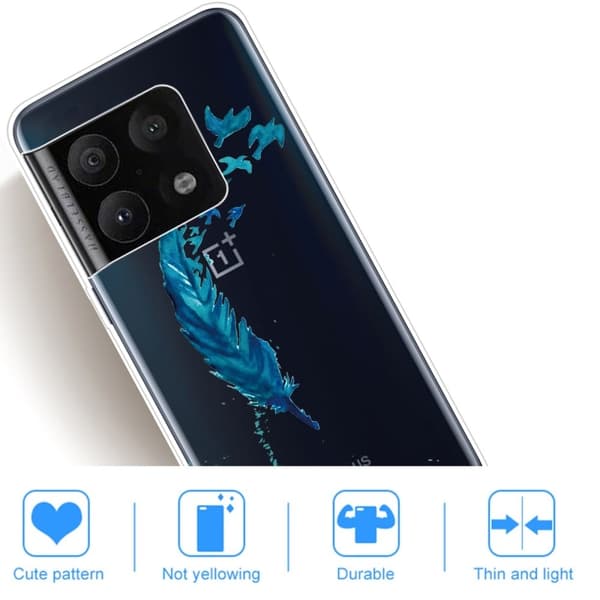 Deco OnePlus 10 Pro Suojakotelo - Sininen Feather Blue