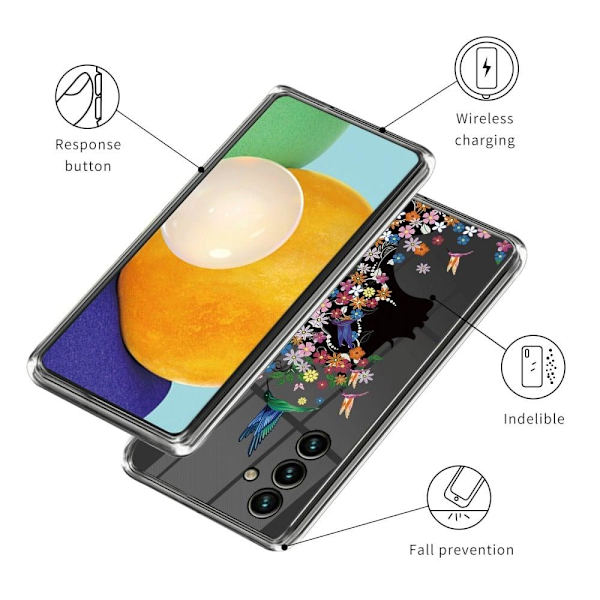 Deco Samsung Galaxy A34 5G skal - Blomälva multifärg