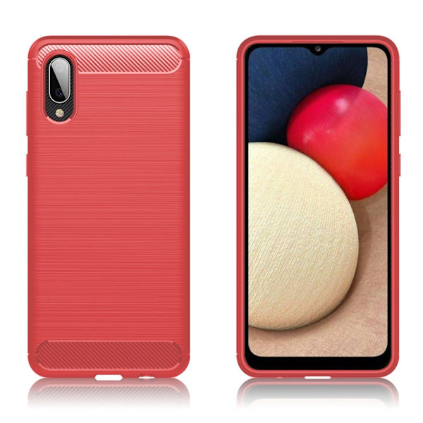 Carbon Flex Samsung Galaxy A02 kotelot - Punainen Red
