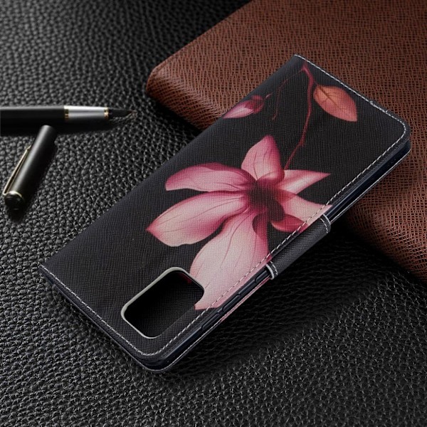 Wonderland Samsung Galaxy A71 flip-etui - Rød Blomst Multicolor