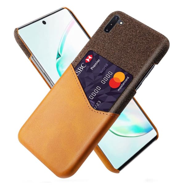 Bofink Samsung Galaxy Note 10 Card Kuoret - Ruskea Brown