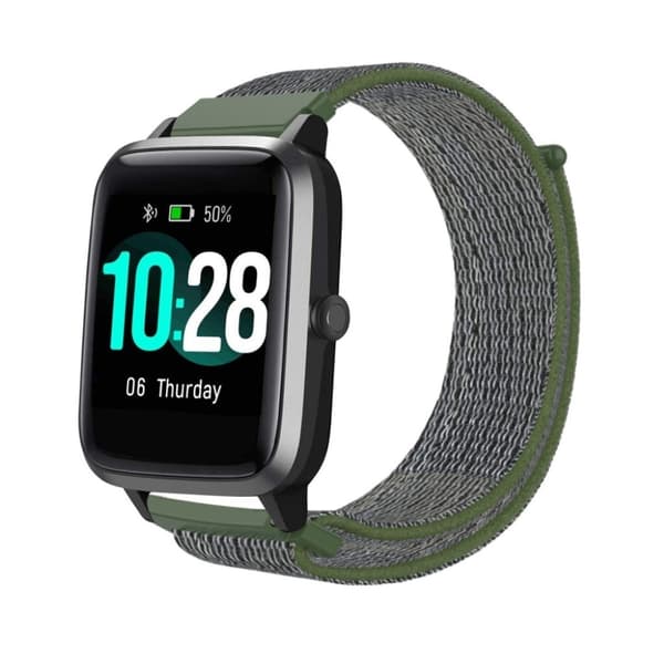 Nylon loop watch band for Haylou Solar watch - Army Green Grön