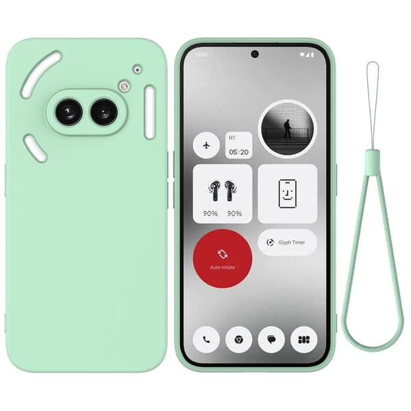 Matt Nothing Phone (2a) skal av flytande silikon - Grön Grön