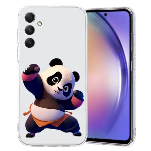 Imagine Samsung Galaxy A55 deksel - Panda Black