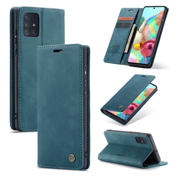 CaseMe Samsung Galaxy A71 Vintage Etui - Grønn Green