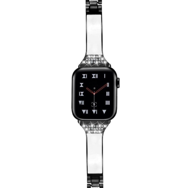 Apple Watch Series 5 / 4 40mm strassikoristeinen kellonauha - Musta Black