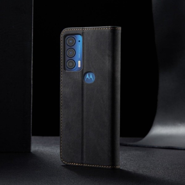 Jeans Motorola Edge (2021) fodral - Svart Svart