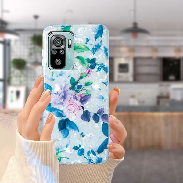 Marble Xiaomi Poco M5s / Note 10s / 10 Etui - Rose Blue