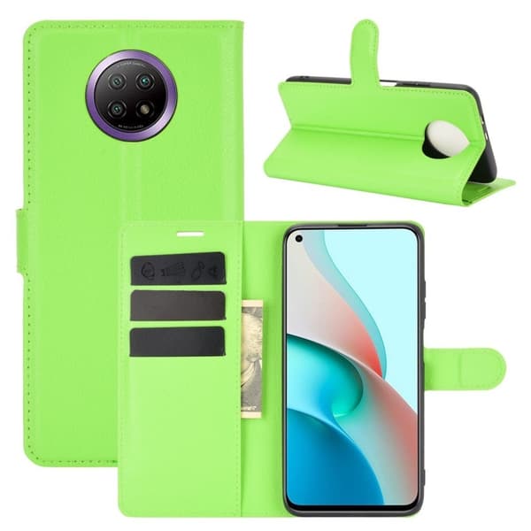 Classic Xiaomi Redmi Note 9T / Note 9 5g Flippetui - Grønn Green