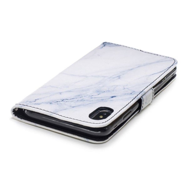 Mønstertryk Tegnebogsstativ Læder Flip Case iPhone XS Max 6,5 to Multicolor
