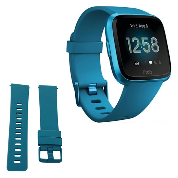Fitbit Versa / Versa 2 silikoninen kellonauha - Sininen Blue