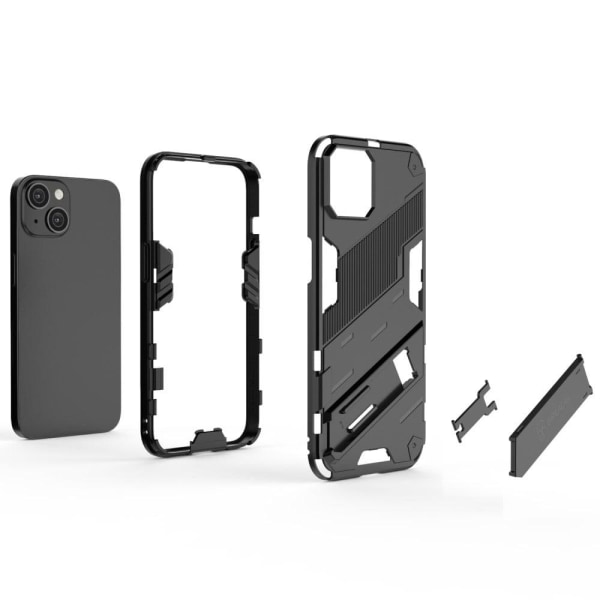 Shockproof Hybrid Suojakuori With A Modern Touch For iPhone 14 - Hopea Silver grey