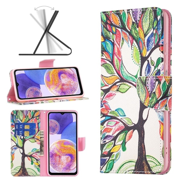 Wonderland Samsung Galaxy A73 flip etui - Livstræ Multicolor