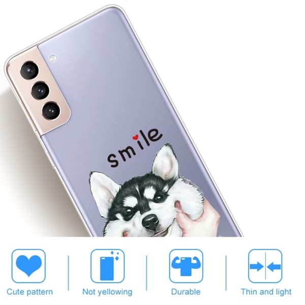 Deco Samsung Galaxy S22 Suojakotelo - Smile Husky Multicolor