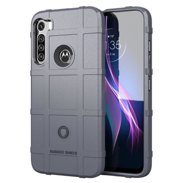Rugged Shield Etui Motorola One Fusion Plus - Grå Silver grey