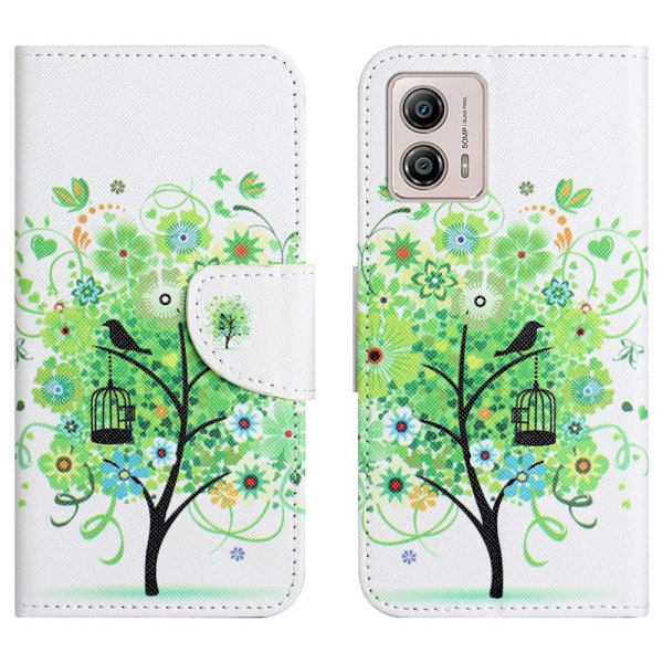Wonderland Motorola Moto G23 / G13 / G53 Läppäkotelo - Vihreä Puu Green
