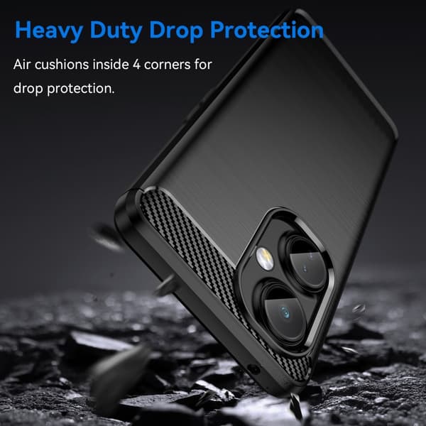 Carbon Flex Suojakotelo OnePlus Nord N30 / Ce 3 Lite - Musta Black