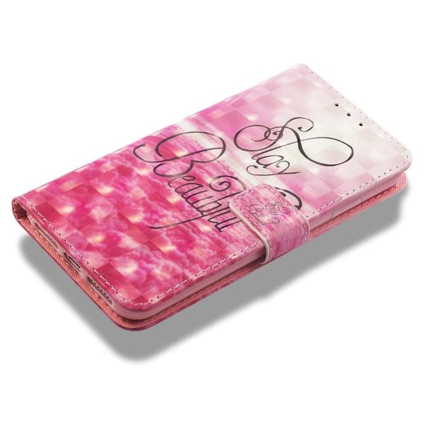 iPhone Xs Max flip cover i mønstret læder - Stay Beautiful Multicolor