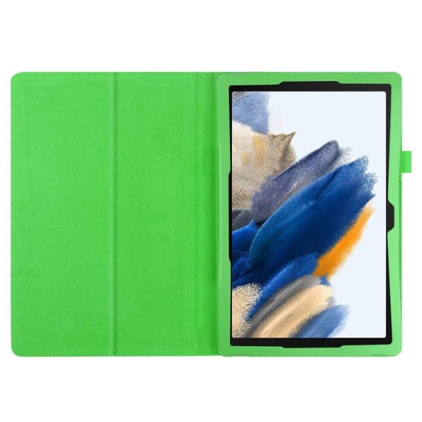 Foldable case with Lichi-texture for Samsung Galaxy Tab A8 10.5 Grön