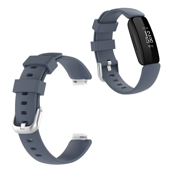 Fitbit Inspire 2 simple watch band - Grey / Size: S Silvergrå