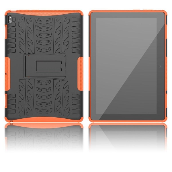 Lenovo Tab E10 hållbart hybridfodral - Orange Orange