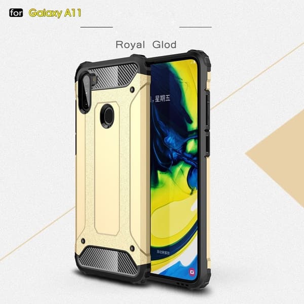 Armour Guard Samsung Galaxy A11 deksel - Gull Gold