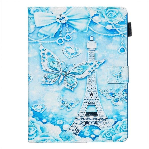 Amazon Kindle (2019) stilfuldt mønster læder flip taske - Sommer Blue