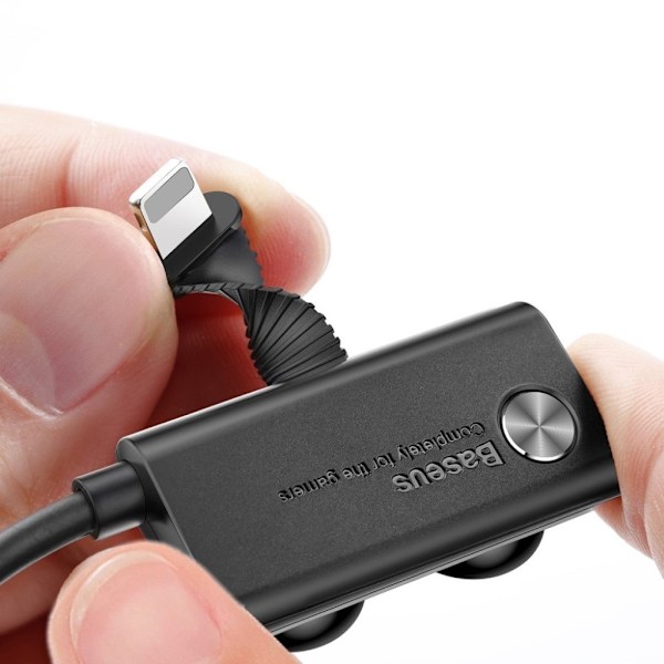 BASEUS universal Iphone laddarkabel 2M - Svart Svart