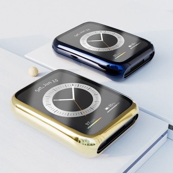 Huawei Watch Fit 2 electroplated cover with screen protector - Gold Guld