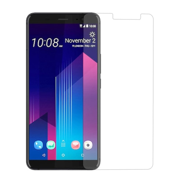 0.3mm härdat glas HTC U11 Plus skärmskydd Transparent