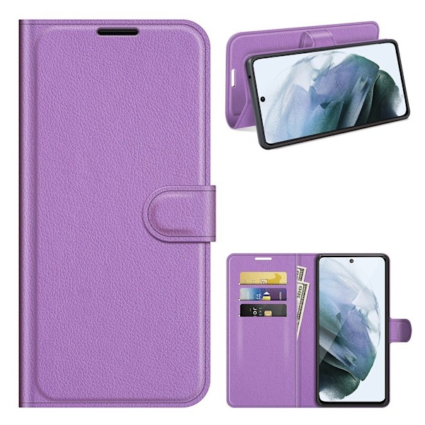 Classic Samsung Galaxy S21 FE Flip etui - Lilla Purple