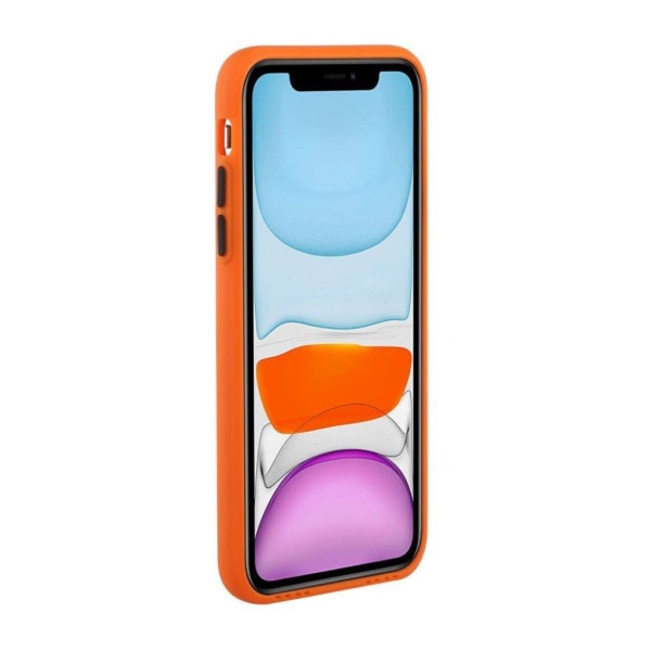 iPhone 12 / iPhone 12 Pro skal med korthållare - Orange Orange