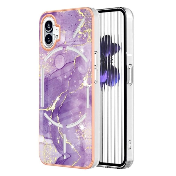 Marmormotiv Nothing Phone (1) skal - Lila Marmor Lila