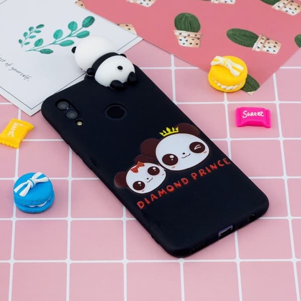 Huawei P Smart 2019 fodral med 3D figur och mönster - Diamant Prins multifärg