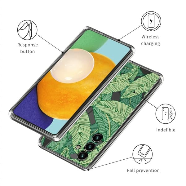 Deco Samsung Galaxy A35 skal - Gröna Blad Grön