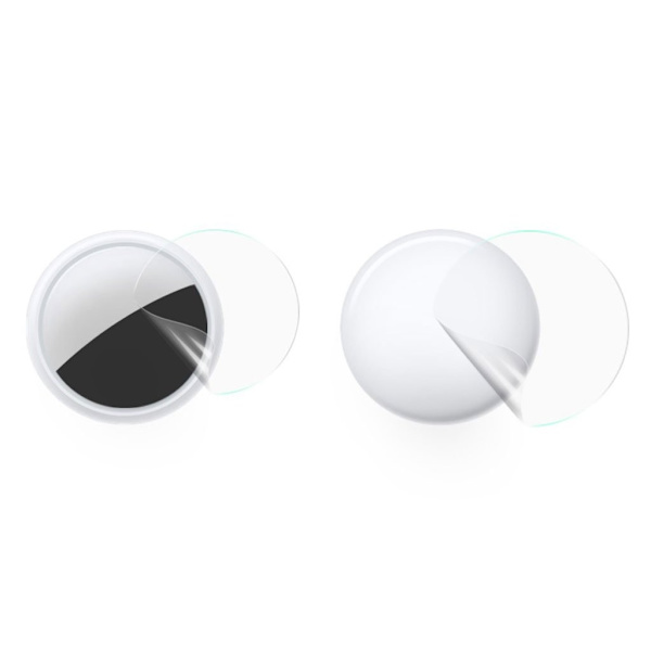2Pcs AirTags ultra clear front and back screen protector Transparent