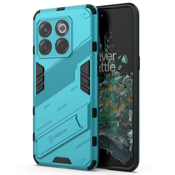 Shockproof Hybrid Deksel med A Modern Touch til OnePlus Ace Pro / 10t - Babyblå Blue