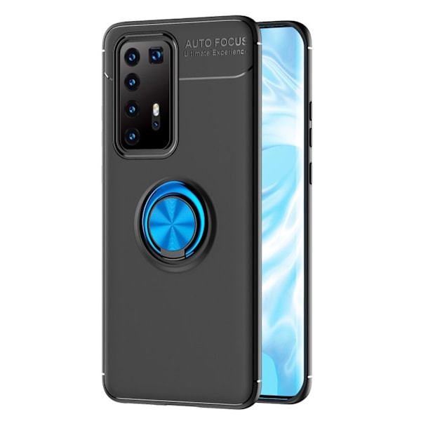 Ringo Cover - Huawei P40 Pro Plus - Sort / Blå Blue