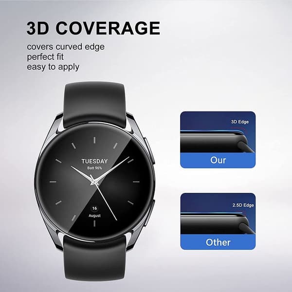 1 Pc Xiaomi Watch S2 46mm ultra clear screen protector Transparent