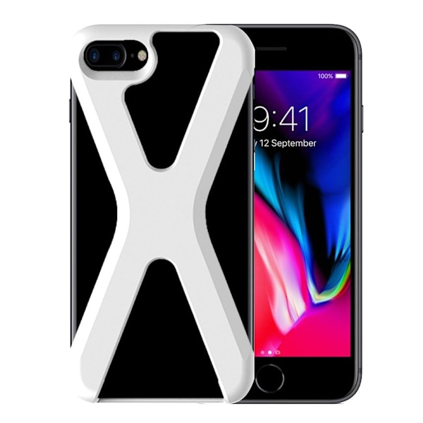 DAITE iPhone 7 Plus / 8 Plus fleksibelt silikoneetui - Hvid White