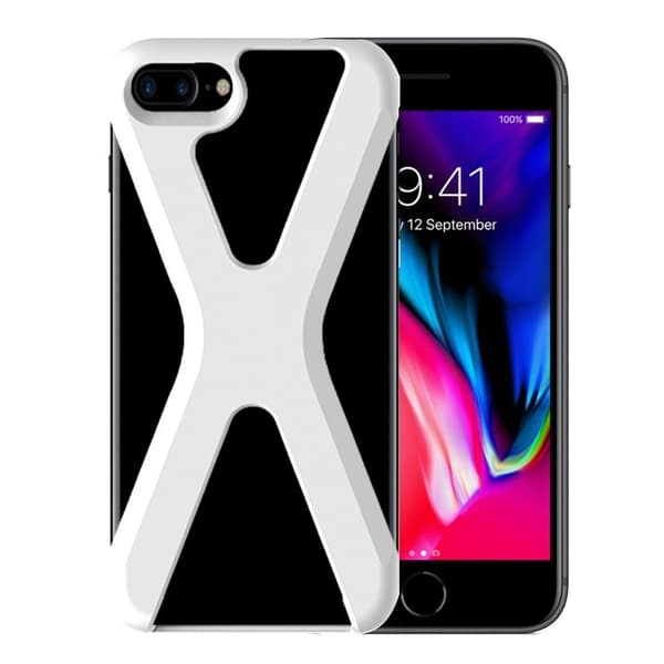 DAITE iPhone 7 Plus ja 8 Plus moderni suojakuori - Valkoinen White