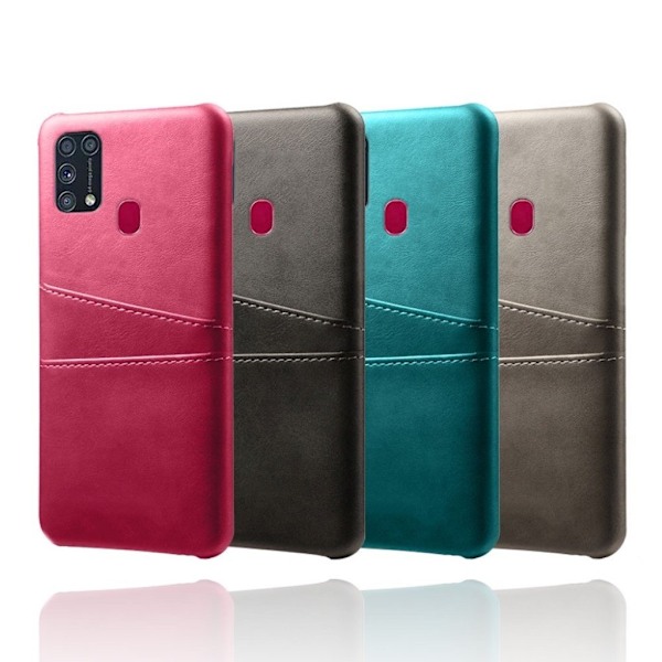 Samsung Galaxy M31 skal med korthållare - Rosa Rosa