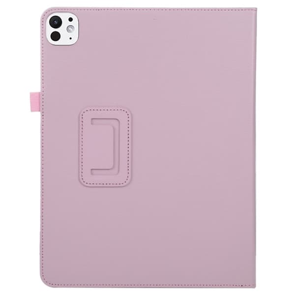 Til iPad Pro 11 (2024) Etui Bi-Fold Stand PU Læder Tablet Cover med Stylus Loop Design - Lyserød Pink